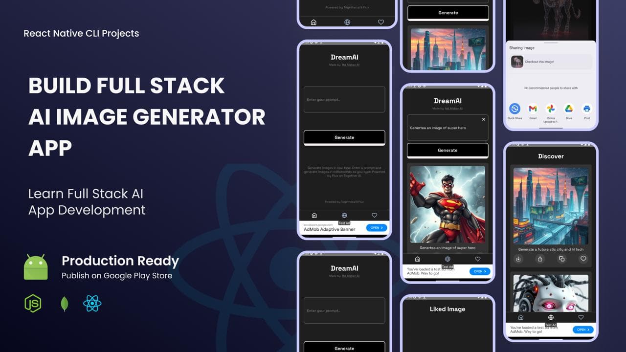 Build Full Stack AI Image Generator App in React Native